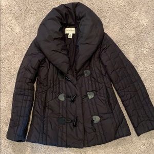 Black/White puffer coat